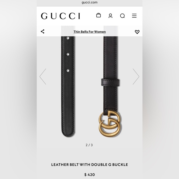SOLD. Gucci Double G belt size 70 - Picture 7 of 7